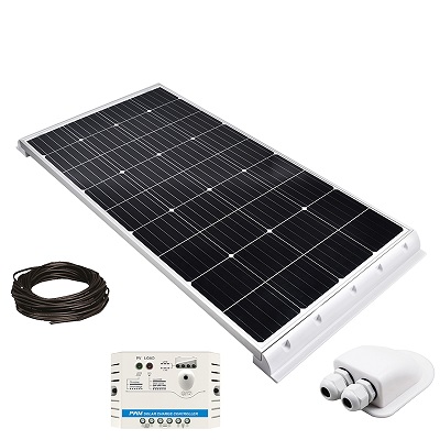 100w 18v RV Solar Panel kit ABS Bracket kit for RV caravan