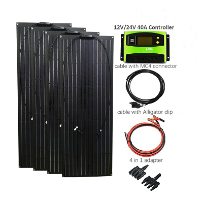 Off Grid flexible solar panel 400w solar panel system For rv solar panel system