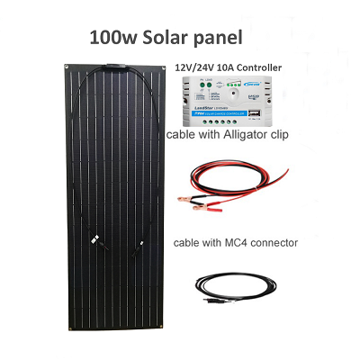 Off Grid solar panel system 100w solar panel kits Portable Use For Fridge TV LED