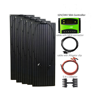 Off Grid flexible solar panel 500w solar panel system For rv solar panel system